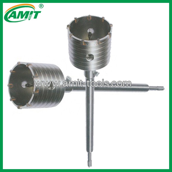Hollow electric hammer drill bit with SDS PLUS Adapter